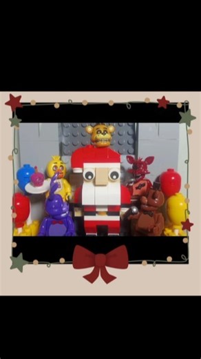 🐻🎅 Freddy Fazbear / last christmas song - Lego FNAF #shorts #fnaf #fnaf2movie #legofnaf #christmas