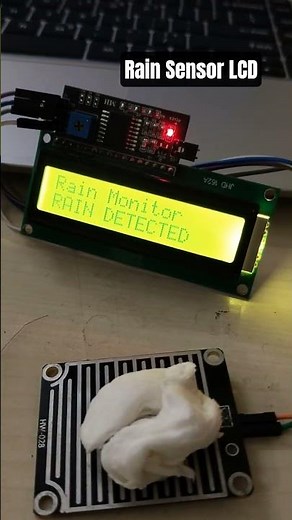 Rain Sensor LCD #arduino #arduinoprojects #lcd #rainsensor #iot #engineeringprojects #ieeeprojects