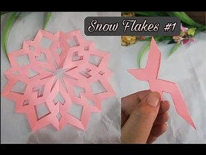 How to make a paper snow flake | easy paper snow flakes