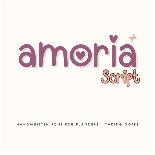 Amoria Script Font for Beautiful Script Font ,handwriting Fonts ,font for Goodnotes, Font for Procreate,font Cute, Fonts for Cricut Cut Out - Etsy Canada