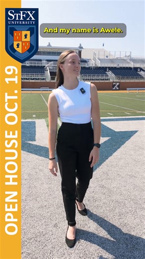 Field of energy. Field of community. See it at Open House Oct 19. | StFX University