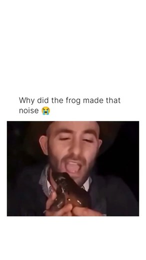 Streamer & Pop Culture | A man was holding a frog in his hand as it made strange croaking noises that sounded oddly human-like. Amused, the man looked at the frog... | Instagram
