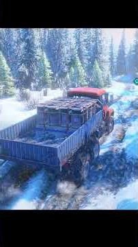 Frozen Road Challenge ! #snowrunner #offroad