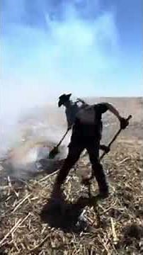 Donated Grass hay to Ranchers, and ended up Fighting a wild fire!