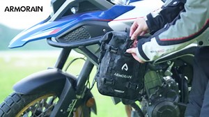 Amazon.com: ARMORAIN Motorcycle Crash Bar Bag Waterproof Storage Capacity 6L/8L Bumper pack Fender pouch Universal motor kit bags (8L Black Imitation Carbon Fiber) : Automotive