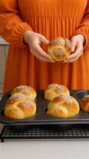 The Softest Challah Bread Rolls! Fluffy bread Rolls Recipe! #ChallahBread#BreadRolls#Shorts