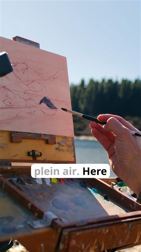 Andrew Tischler on Instagram: "Here’s my Plein Air set up! Gotta say, @allaprimapochade make my favorite boxes - hands down. I have 3: the Yellowstone 11x14, the Belly River 6x8 (shown in the reel) and one that’s over 10 years old, the Blackfoot 8x10, the best! Special shout out to @roemarybrushes and @blueridgeoilcolors as well! The trick with Plein air is getting a great set up so you can capture the scene. By keeping the palette limited, it can also cut down on the weight if you have to hike 