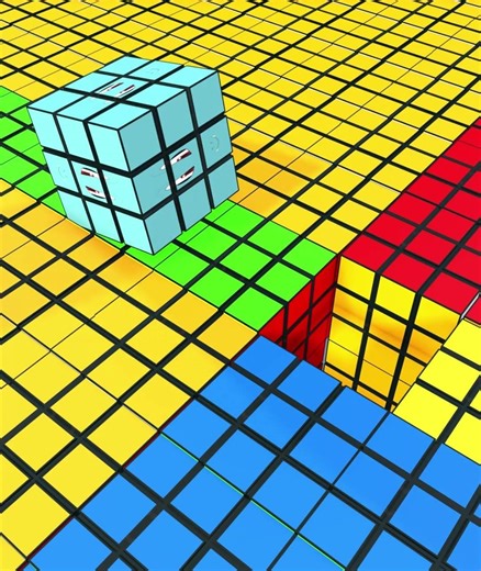 Infinite Rubik's Dice Sequence #roblox #animation