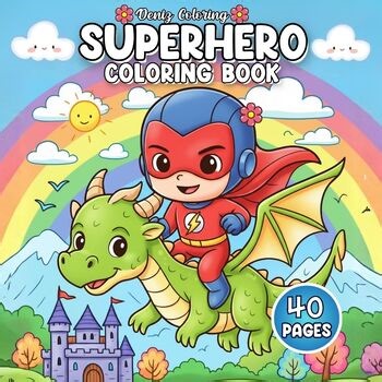 Superhero Coloring Book for Kids -  Fun Action Scenes Activity Book