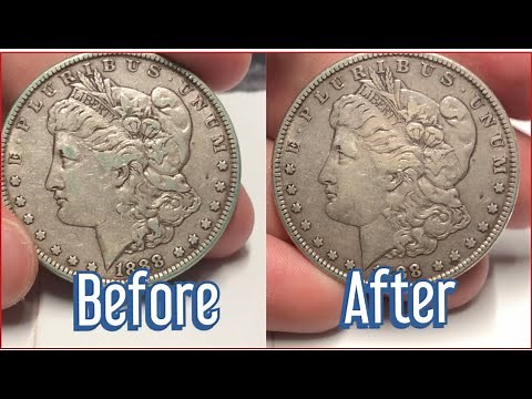 How to remove PVC off coins without cleaning them