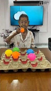 Fun Ball Throwing Game in Tray 🎉 | Active Play at #motherlycares