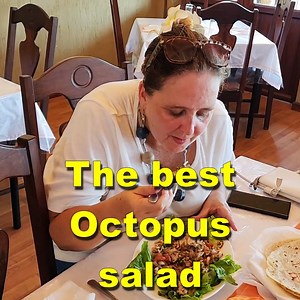 We had the best octopus salad ever at Dodo's Den A classic Mauritian dish, this was one of the best we have ever eaten. Have you tried octopus salad? | Bryan discovers world