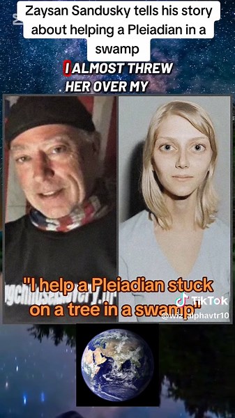 Zaysan Sandusky tells his story about helping a Pleiadian in a swamp 🛸👽 #pleiadians #aliens #ufo #fyp #galacticfederation