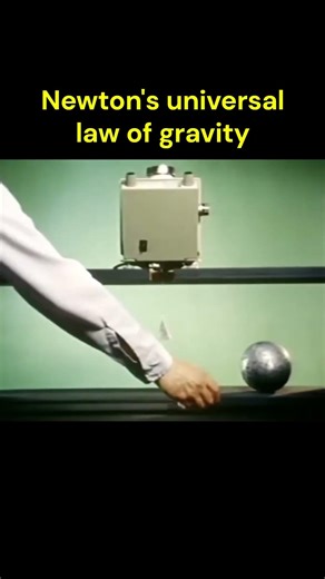 Newton's universal law of gravity TOP demo