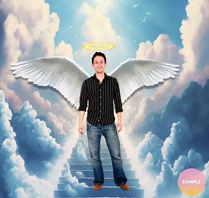 In Loving Memory PNG | Heaven Background |stairway to Heaven | Memorial Background | Memorial Backdrop | Heaven Stairs | Instant Download | - Etsy