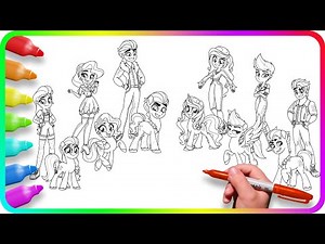 Coloring Pages MY LITTLE PONY. How to color My Little Pony. MLP Coloring. Easy Drawing Tutorial Art