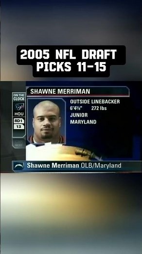 2005 nfl draft Picks 11-15