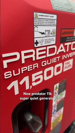The new predator 11k super quiet generator is here