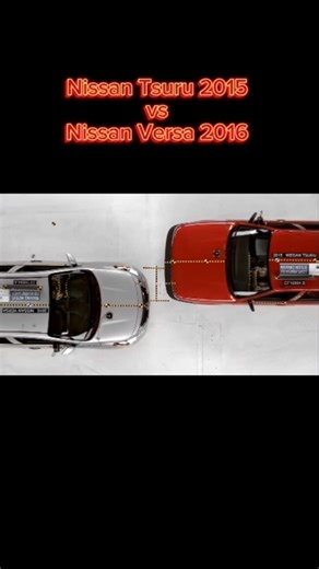 Crash Test: Nissan Tsuru 2015 vs Versa 2016 🚗💥 Safety Comparison