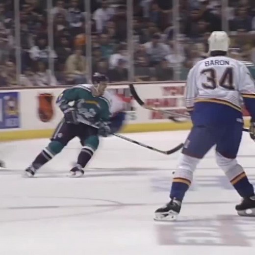 Teemu Selanne's Hat Trick in Retro Mighty Ducks Jersey