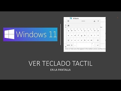 Cómo Activar el teclado táctil de Windows 11