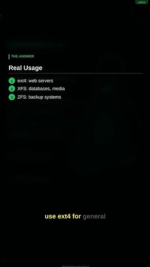 ext4 vs XFS vs ZFS - Which Linux Filesystem?