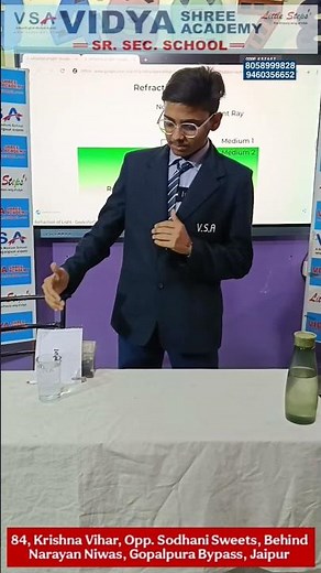 Refraction Of Light || Experiment || By VSA Students || Physics Experiment