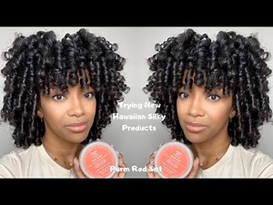 Trying Hawaiian Silky Products | Perm Rod Set