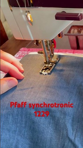 Knopfloch mit Pfaff synchrotronic 1229 #nähmaschine #sewingmachine #pfaff