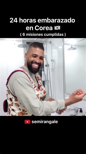 Cuando tu esposo prueba un simulador de embarazo Ñoo😂