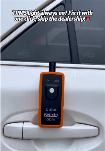 Tire pressure light always on? GM owners, this is for you! This TPMS reset tool is designed specifically for GM vehicles—calibrate your sensors with just one press. No computer needed, no trip to the mechanic. Just follow the light or beep prompts, and finish all four tires in minutes. Let your car “speak for itself” and say goodbye to false alarms! #TPMSResetTool #GMRepair #TireSensorCalibration #GMTool #TPMSLightFix