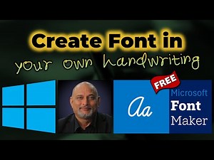 Create new font in your handwriting for free - Windows Font Maker
