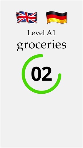 English → German #40 | groceries | A1