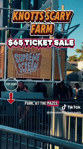 Knott’s Scary Farm tickets 2026 — $65 tickets & what to expect