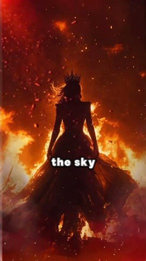 The Queen Walk Forward Through The Fire... #cinematic #epic #shorts