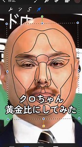 クロちゃん黄金比顔加工