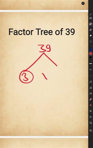 Factor Tree of 39 l Tree Factor of 39