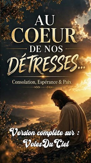 Au cœur de nos détresses… Tu es là Seigneur | VoiesDuCiel
