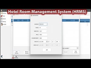 Hotel Room Management System (HRMS) | JAVA SWING, MYSQL