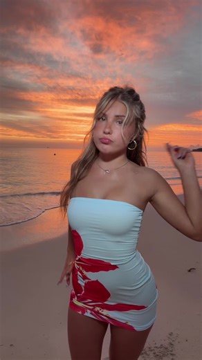 #fyp | piper dress flying pink dress on the beach