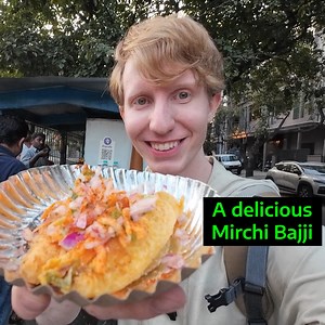 Trying Mirchi Bhajji in Bangalore, India 🇮🇳 | Chris Lewis