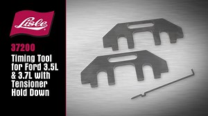 The Lisle #37200 Timing Tool for Ford with Tensioner is for Use When Servicing the Timing Chain on Ford V6 3.5L and 3.7L Engines. Helps ensure camshaft alignment during removal and installation of the timing chain. Includes holding tool for secondary chain tensioner. Applications: 3.5L - 2007 to 2016, non-turbo 2017. 3.7L - 2009 and newer Learn More: https://www.lislecorp.com/specialty-tools/37200 #SmileWithLisle #LisleCorporation #NewTools #LisleTools | Lisle Corporation