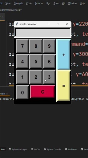 Python Project|GUI Calculator مشروع بايثون للمبتدئين آلة حاسبة #مشاريع_بايثون #tkinter#برمجة#بايثون