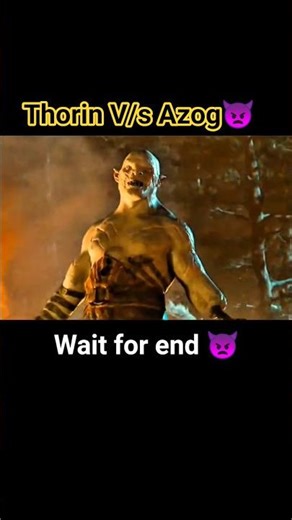 Thorin V/s Azog 👿 | The Hobbit:An Unexpected Journey (2012) #shorts​ #thehobbit​ #trending​ #4k