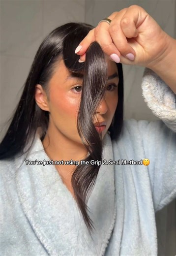 Grip & Lock Method for Curling Straight Hair