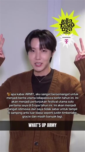 Jhope's First Solo Performance at Lollapalooza Berlin