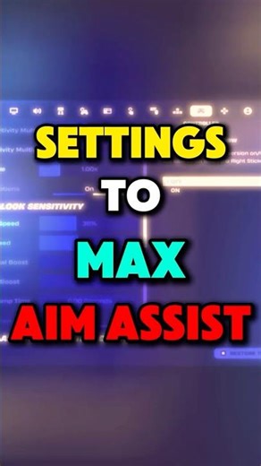 BEST SETTINGS TO MAX AIM ASSIST ON CONTROLLER IN FORTNITE🔥 #fortnite