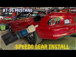 Get your Speedometer right: 87-95 Mustang Speedo gear swap