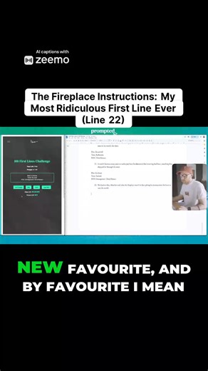 Witness the breakdown! Someone was tasked with translating 'world-saving' fireplace instructions, only to realize it was pure script junk. The ticking clock adds the pressure, but the real killer? The prompt machine repeatedly demanding an 'ARRIVAL!' Madness ensues when that one word pops up five times in just ten lines. A masterclass in maintaining composure when the AI insists everyone is showing up. Read the script that pushed them to the edge! #ScriptWriting #AIWriter #SpeedChallenge #Creato