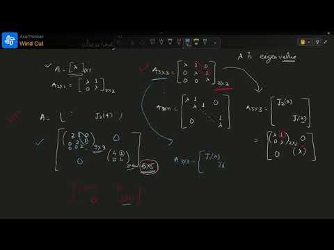 Jordan Canonical Form । #jordancanonicalform #linearalgebra #csirnetaths #cgsetaths #jordanblock